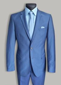 Garnitur niebieski 2 guziki