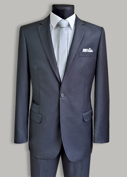 Garnitur grafit 2 guziki