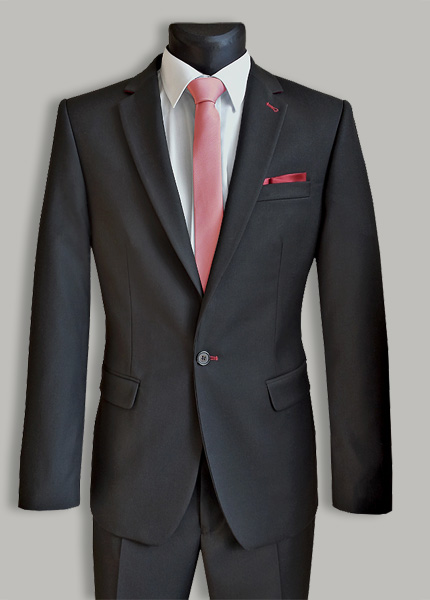 Garnitur czarny 1 guzik