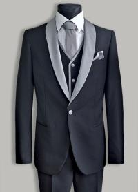 smoking czarno szary