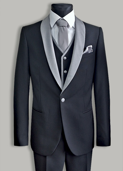 smoking czarno szary